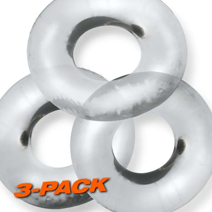 Male Sex Toys OXBALLS Maximize Pleasure with Oxballs Fat Willy 3 Pack Clear Grip and Stretch in Style