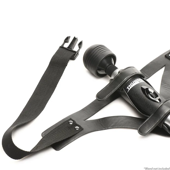 Master Series Thunder Strap Wand Thigh Harness XR Brands Female Sex Toys