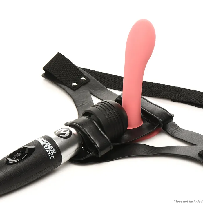 Master Series Thunder Strap Wand Thigh Harness XR Brands Female Sex Toys