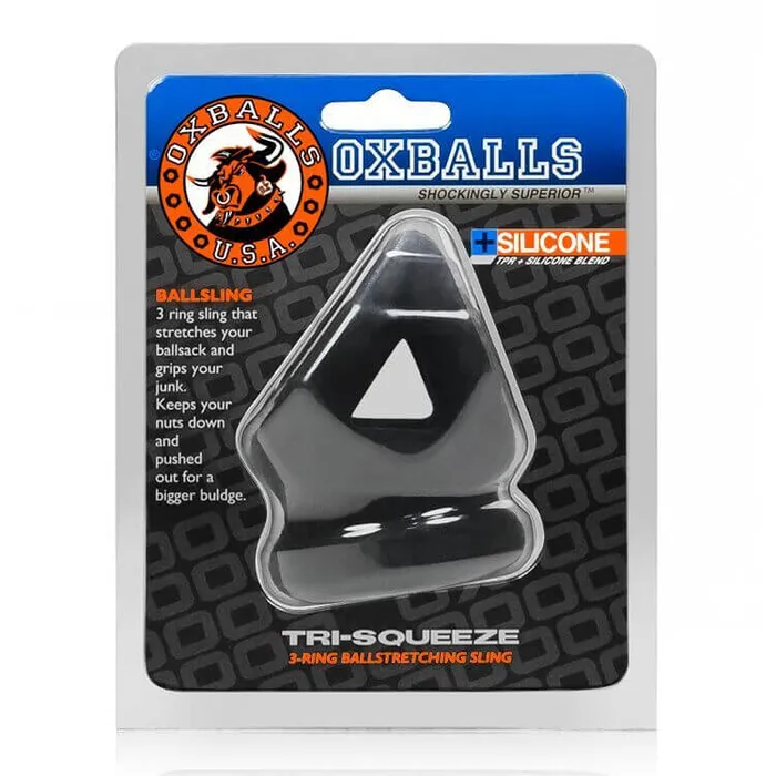 OXBALLS Male Sex Toys Experience Ultimate Comfort and Pleasure with the TriSqueeze Cock Sling Ball Stretcher