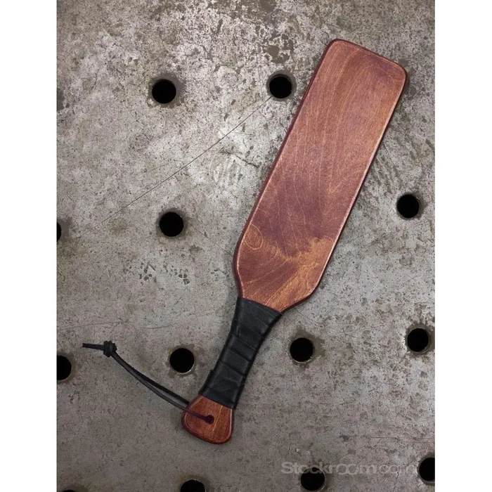 Restraints STOCKROOM Leather Wrapped Wooded Paddle