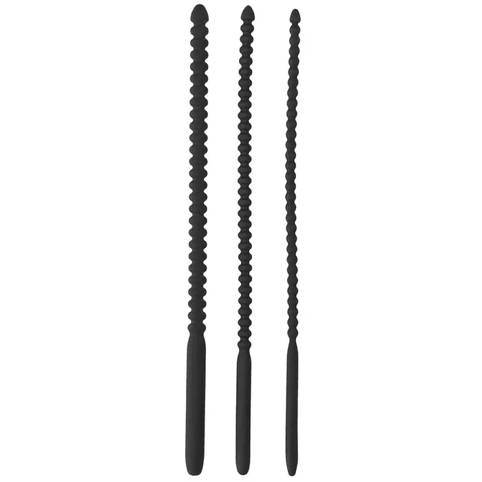 Shots Toys Male Sex Toys Ouch Beaded Silicone Urethral Sounding Set Shots Toys Male Sex Toys Ouch Beaded Silicone Urethral Sounding Set