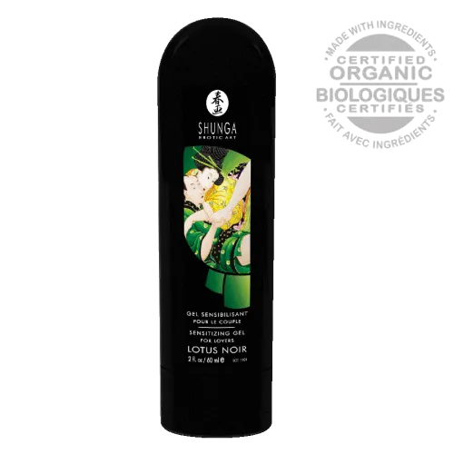 Shunga Lotus Noir Sensitizing Cream for Lovers 2 Oz Organic WaterBased Clitoral and Penis Stimulant Shunga Male Sex Toys