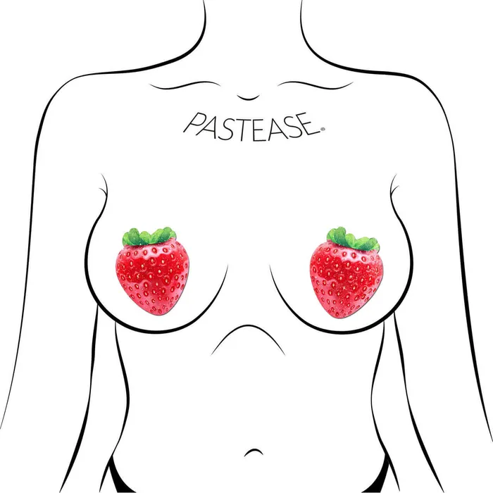 Vibrators Pastease Pastease Brands Strawberry Sparkly Red and Juicy Berry Pasties