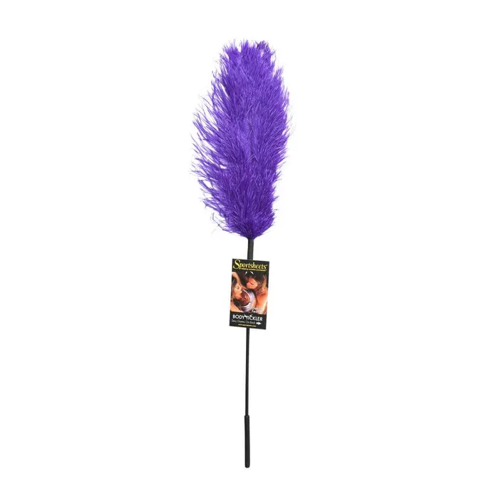 Vibrators Sport Sheets Ostrich Feather Tickler Purple