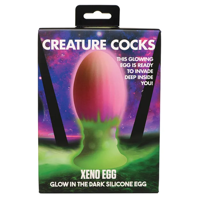 XR Brands Female Sex Toys Creature Cocks LG Xeno Egg Glow in the