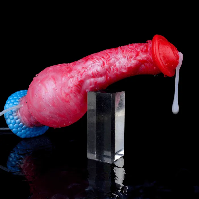 5256 Silicone inflatable Dog Dildo Squeeze Squirting Adult toys FAAK Dildos 5256 Silicone inflatable Dog Dildo Squeeze Squirting Adult toys FAAK Dildos