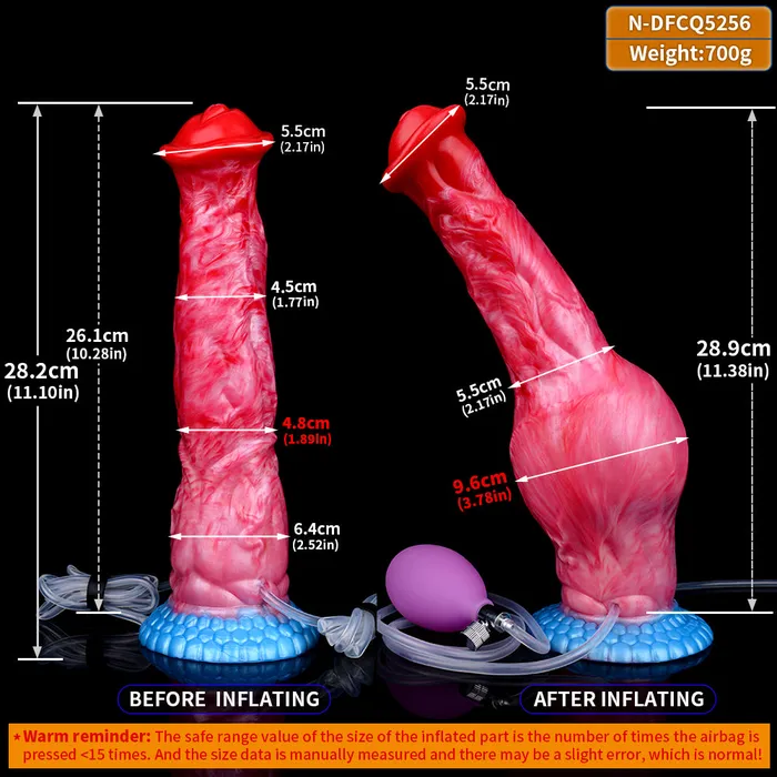 5256 Silicone inflatable Dog Dildo Squeeze Squirting Adult toys FAAK Dildos 5256 Silicone inflatable Dog Dildo Squeeze Squirting Adult toys FAAK Dildos