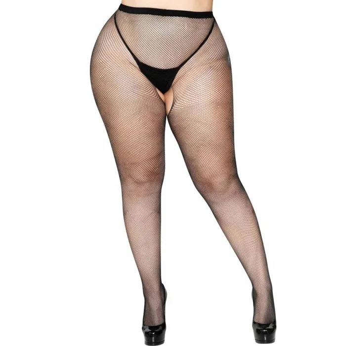 Anal Leg Avenue Crotchless Fishnet Pantyhose Queen Size Black Anal Leg Avenue Crotchless Fishnet Pantyhose Queen Size Black