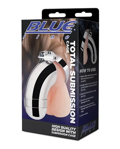 Blue Line Submission Cage Silver Blue Line Vibrators