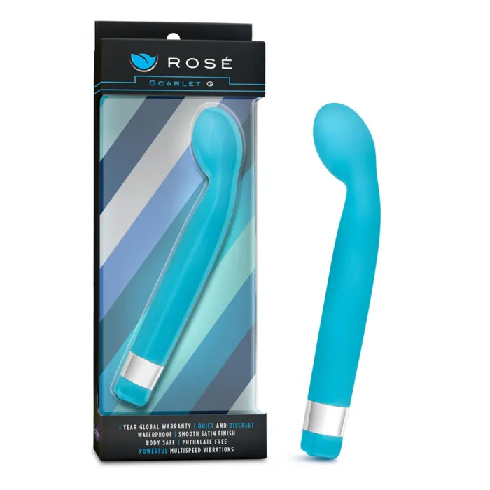 Blush Novelties Vibrators Rose Scarlet G Blue