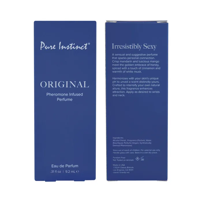 Classic Brands Vibrators Pure Instinct Pheromone Perfume Spray Origin 31oz