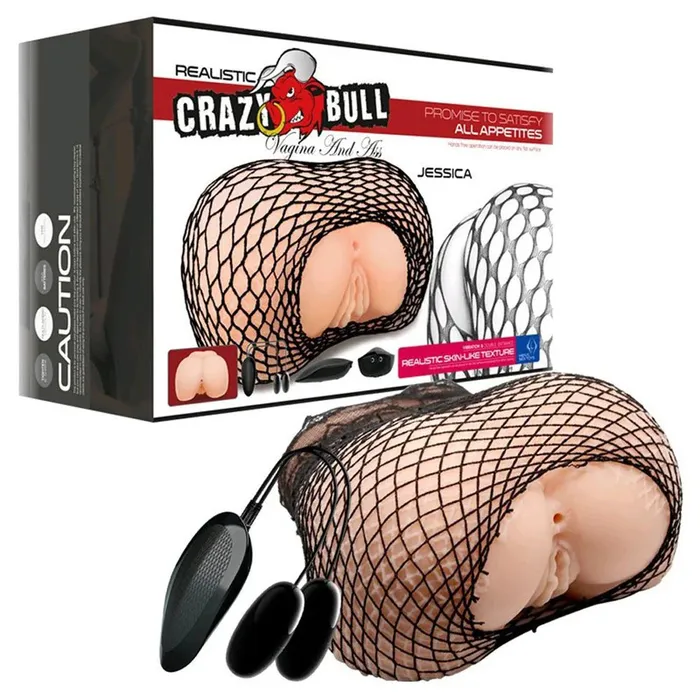 Crazy Bull Jessica Vibrating Vagina and Anal Masturbator honeysx Male Sex Toys