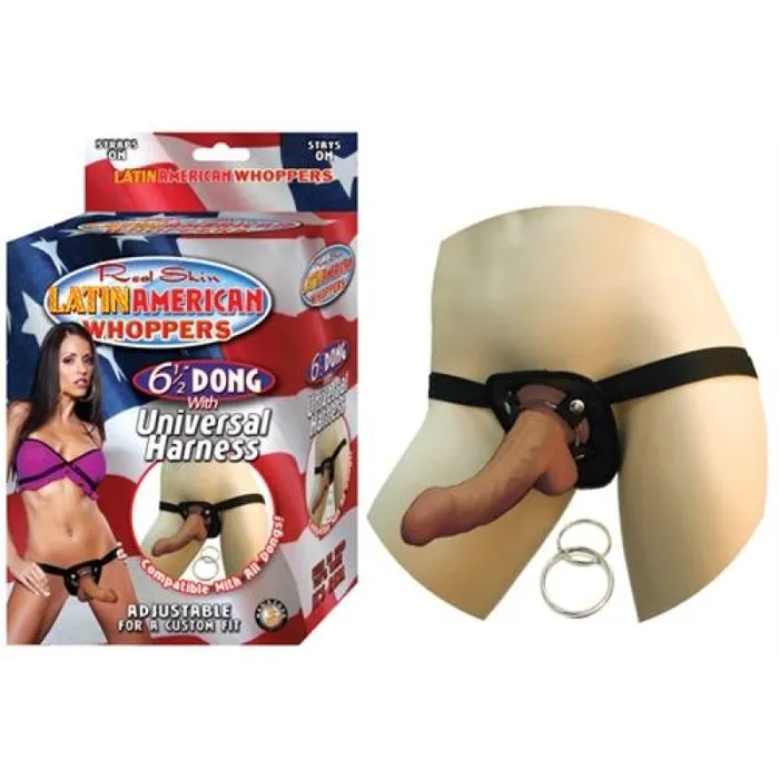 Dildos Nasstoys All American Whoppers 65InchDong With Universal Harness Latin Dildos Nasstoys All American Whoppers 65InchDong With Universal Harness Latin