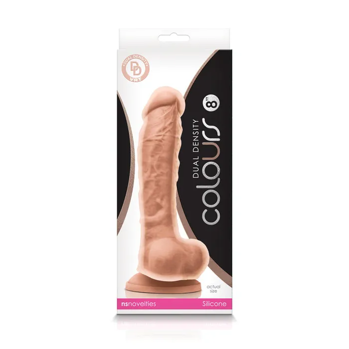 Dildos nsnovelties Colours Dual Density 8 Dildo White