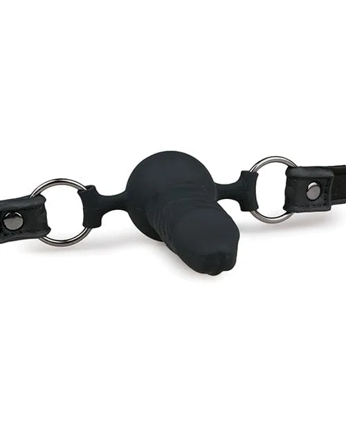 Easy Toys Dildos Easy Toys Ball Gag with Silicone Dong Black Easy Toys Dildos Easy Toys Ball Gag with Silicone Dong Black