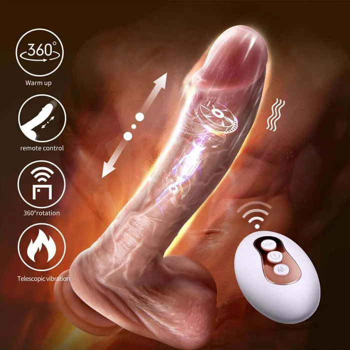 Erocome Hydrae Remote Controlled Realistic 8 Silicione Dildo EROCOME Female Sex Toys