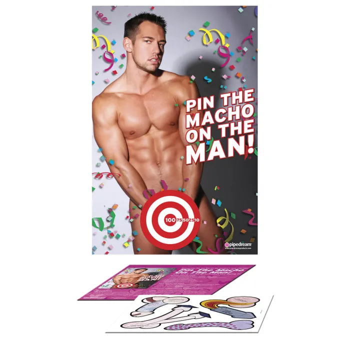 Female Sex Toys Bachelorette Party Favors Pin the Macho on the Man Pipedream Female Sex Toys Bachelorette Party Favors Pin the Macho on the Man Pipedream