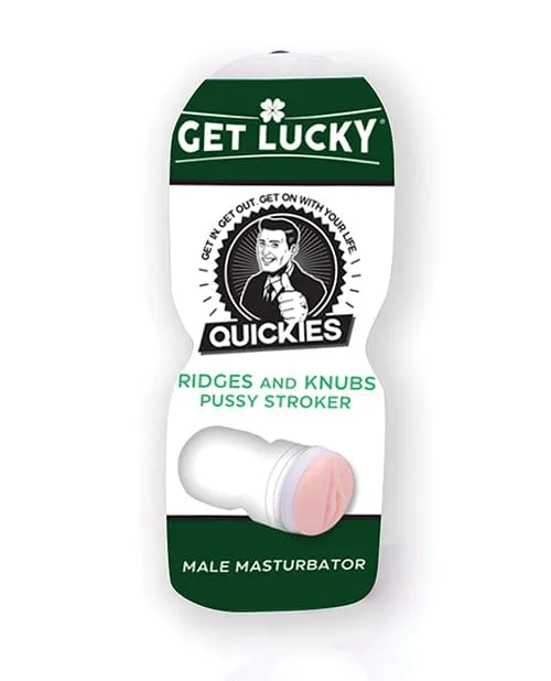 Get Lucky Quickies Ridges Knubs Pussy Stroker Get Lucky Male Sex Toys