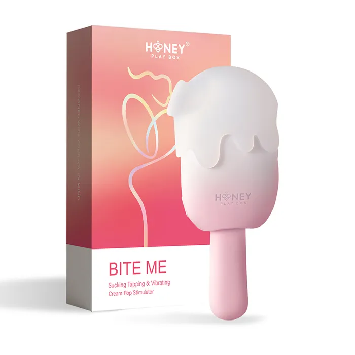 Honey Play Box Bite Me Sucking Tapping Vibrating Cream Pop Stimulator Honey Play Box Female Sex Toys Honey Play Box Bite Me Sucking Tapping Vibrating Cream Pop Stimulator Honey Play Box Female Sex Toys