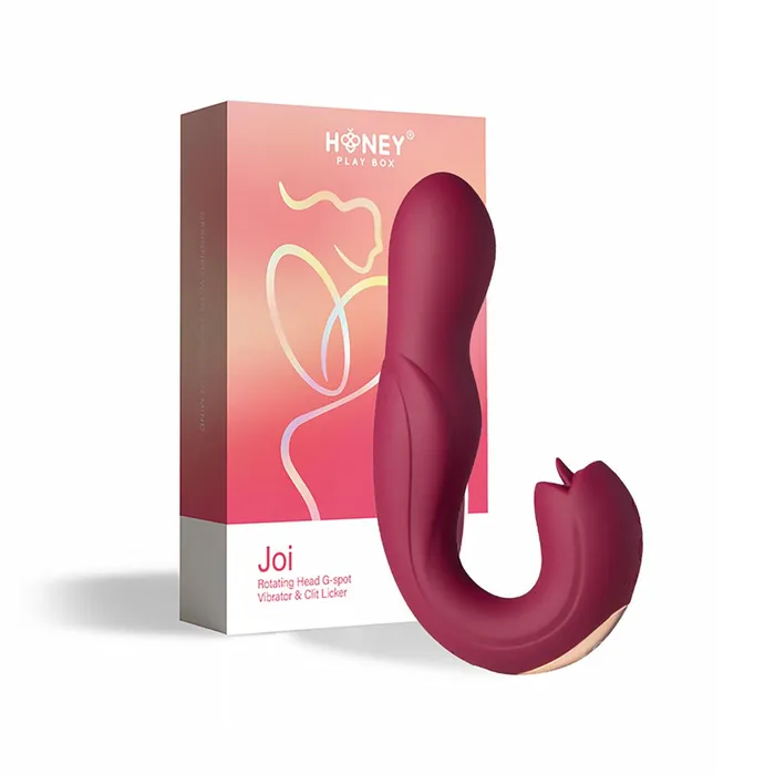 Honey Play Box Female Sex Toys Joi Rotating Head GSpot Vibrator Maroon