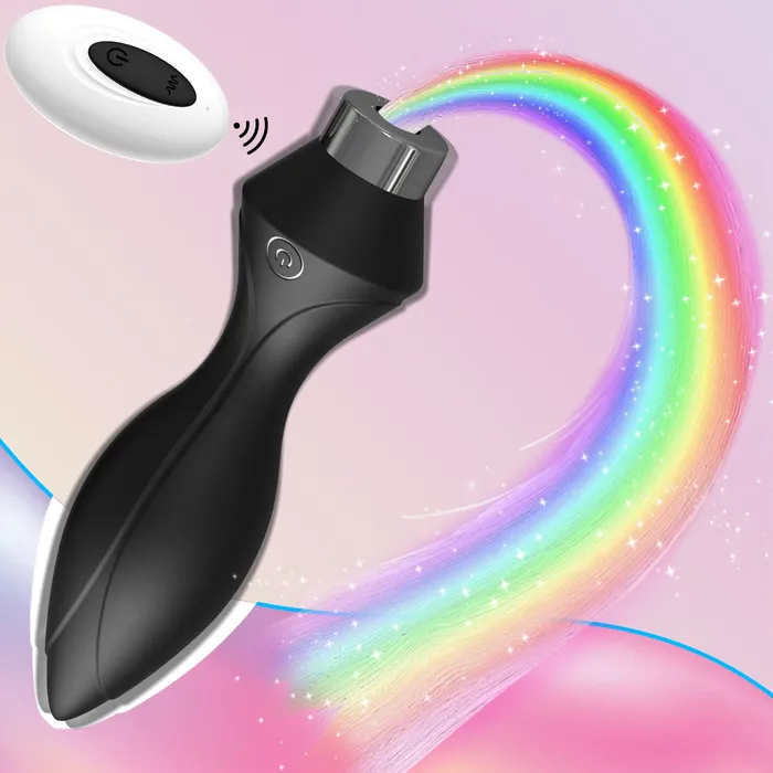 honeysx Female Sex Toys YcsLust 7 LED Luminous Plug Vibrator with 10 Vibration