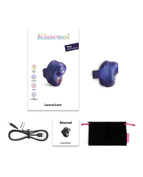 Love to Love Love to Love Kisscool Tapping Finger Vibe Midnight Indigo Vibrators