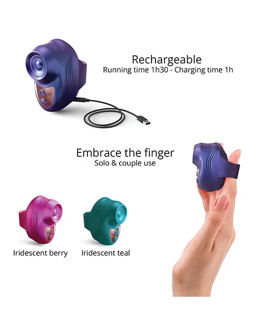 Love to Love Love to Love Kisscool Tapping Finger Vibe Midnight Indigo Vibrators