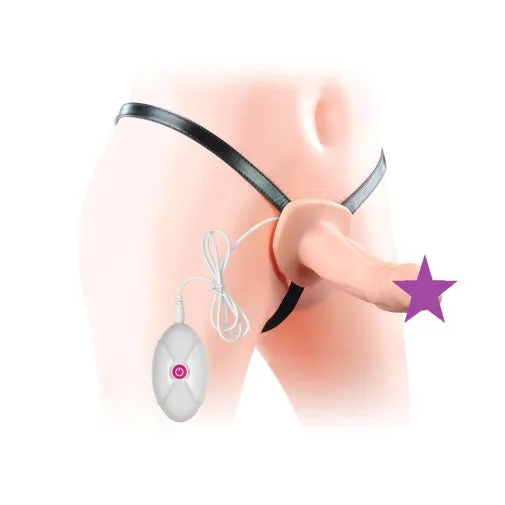 lovetoy Female Sex Toys 65 inches Vibration Unisex hollow Strap on Dildo