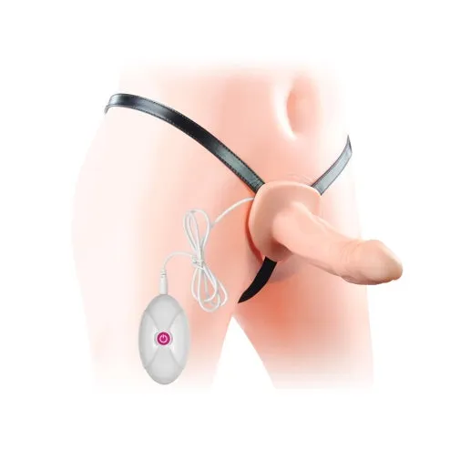 lovetoy Female Sex Toys 65 inches Vibration Unisex hollow Strap on Dildo
