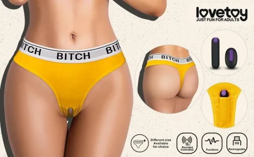lovetoy Female Sex Toys Supersexy thong comes with remote control bullet Vibrating Panties