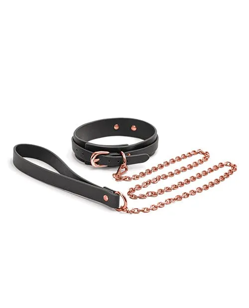 NS Novelties Anal Bondage Couture Collar Leash Black NS Novelties Anal Bondage Couture Collar Leash Black