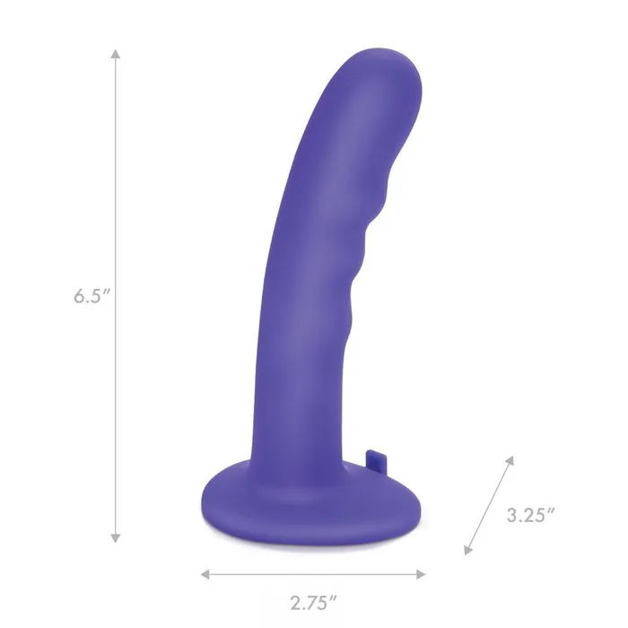 Pegasus Female Sex Toys 6 Curved Wave Silicone Pegging Dildo with Adjustable Strap On and Remote Control