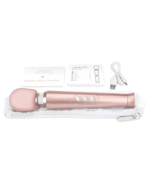 Petite Wand Massager by Le Wand in Rose Gold Le Wand Vibrators