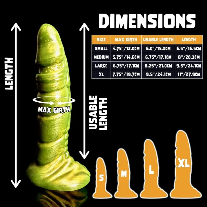 Premade Large Kezax Fade Valentine base and Blood Red tip Classic Firmness Kreature Adult Toys Vibrators