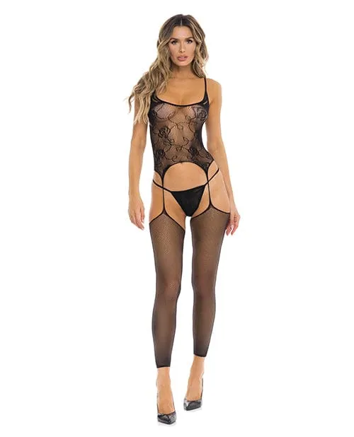 Rene Rofe Bodystockings Playsuits Rene Rofe On All Night Bodystocking with Gstring Black One Size Fits Most Rene Rofe Bodystockings Playsuits Rene Rofe On All Night Bodystocking with Gstring Black One Size Fits Most