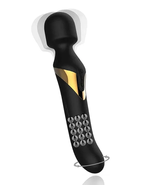 Vibrators Dorcel Dorcel Dual Orgasms Wand Vibrator Black and Gold Vibrators Dorcel Dorcel Dual Orgasms Wand Vibrator Black and Gold