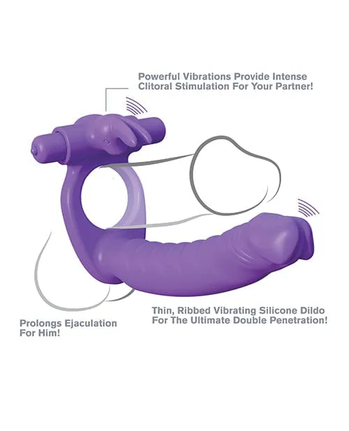 Vibrators Pipedream Products Fantasy CRingz Silicone Double Pene Rabbit Purple Vibrators Pipedream Products Fantasy CRingz Silicone Double Pene Rabbit Purple