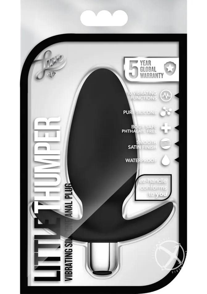 Anal Luxe Little Thumper Silicone Butt Plug Luxe