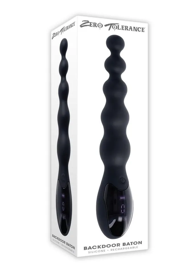 Anal Zero Tolerance Zero Tolerance Backdoor Baton Rechargeable Silicone Anal Beads