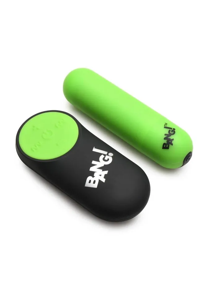 Bang 28x Glow In The Dark Rechargeable Silicone Bullet with Remote BANG Female Sex Toys