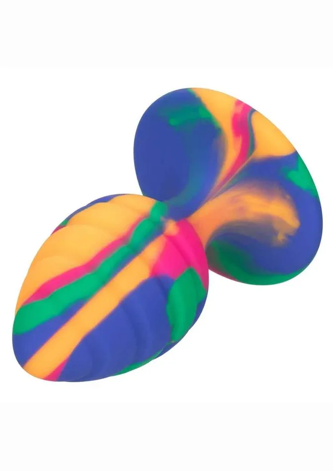 Cheeky Anal Cheeky Swirl TieDye Silicone Plug