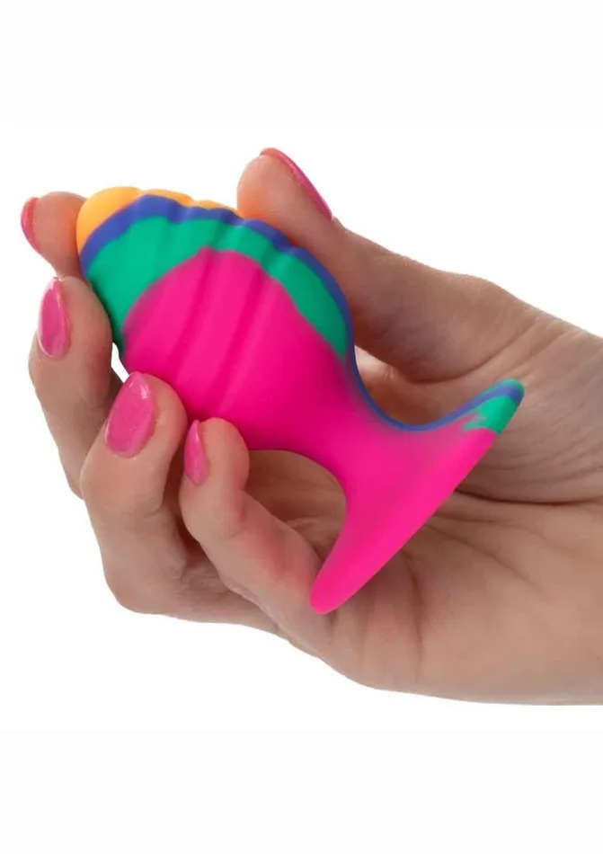 Cheeky Anal Cheeky Swirl TieDye Silicone Plug