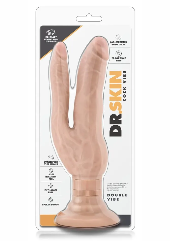 Dr Skin Dr Skin Cock Vibes Dual Penetrating Vibrating Dildo Female Sex Toys