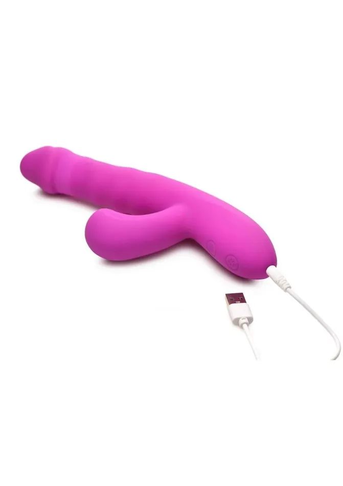 Female Sex Toys Bang Thrusting and Sucking Rechargeable Silicone Rabbit Vibrator BANG
