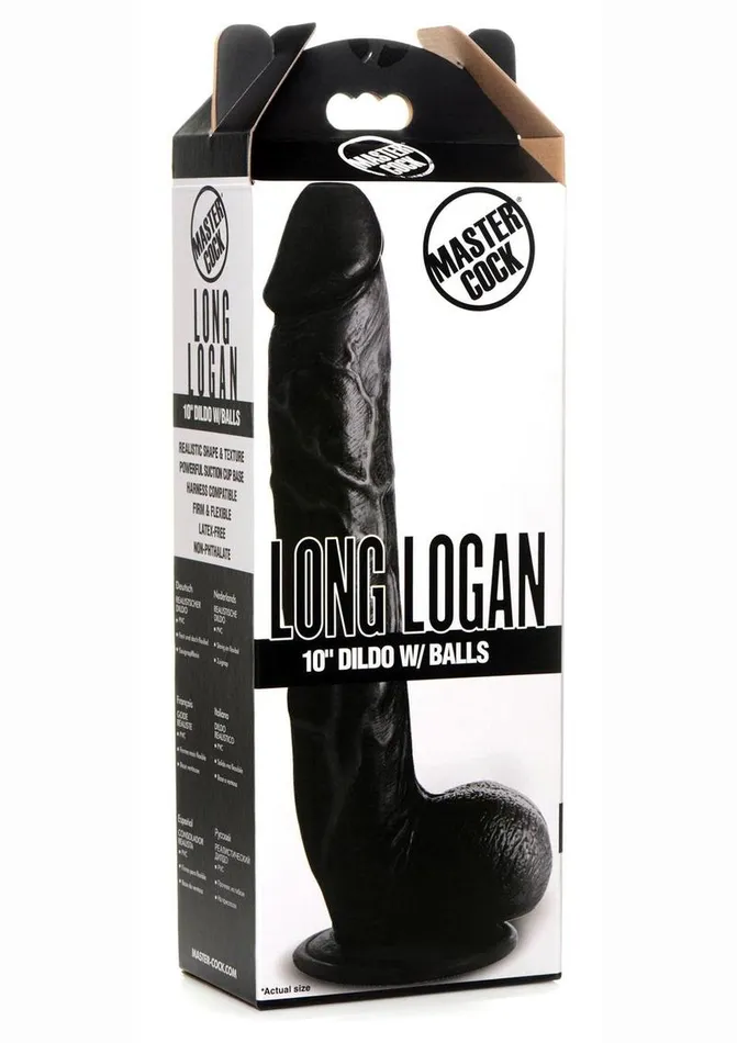 Female Sex Toys Master Cock Long Logan Dildo with Balls Master Cock
