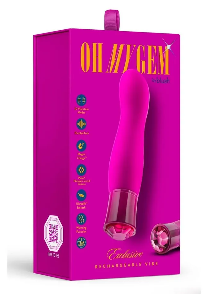 Female Sex Toys Oh My Gem Oh My Gem Exclusive Rechargeable Silicone GSpot Vibrator Tourmaline