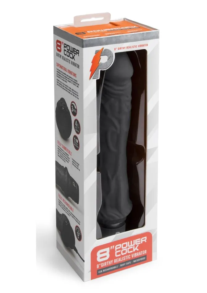 Female Sex Toys Powercocks Powercocks Silicone Rechargeable Girthy Realistic Vibrator