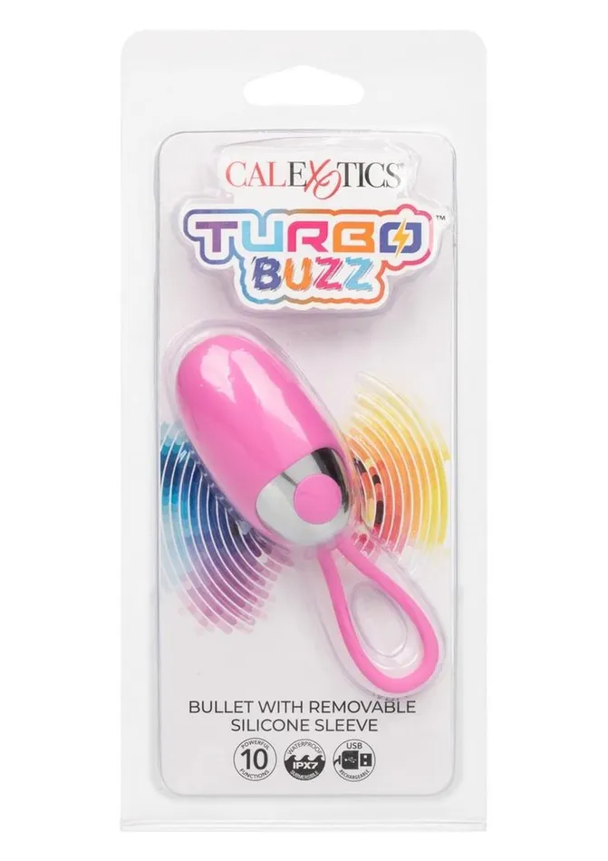 Female Sex Toys Turbo Buzz Turbo Buzz Rechargeable Bullet with Removable Silicone Sleeve