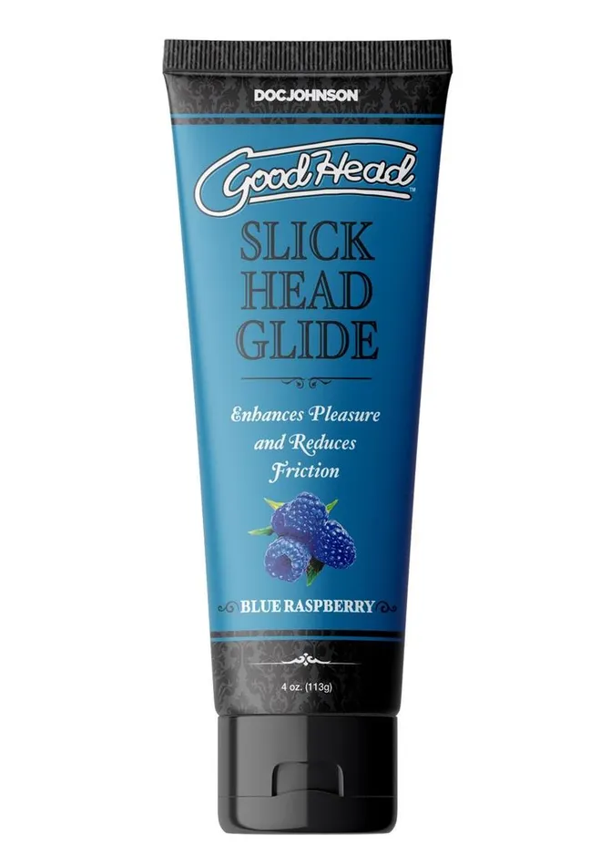 Goodhead Slick Head Glide Water Based Flavored Lubricant Blue Raspberry GoodHead Vibrators Goodhead Slick Head Glide Water Based Flavored Lubricant Blue Raspberry GoodHead Vibrators